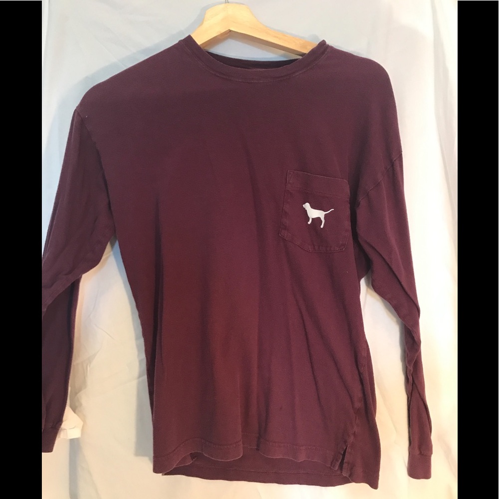 Victoria’s Secret Pink long sleeve logo tee